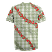 Omaomao Aloha Hawaii Rugby Jersey Rosebud Lei With Palaka Motif - Polynesian Pride