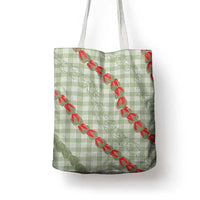 Omaomao Aloha Hawaii Tote Bag Rosebud Lei With Palaka Motif - Polynesian Pride