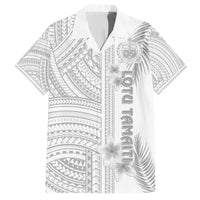 Samoa White Sunday Hawaiian Shirt Manuia le Aso Sa o Tamaiti Polynesian Plumeria LT14 White - Polynesian Pride