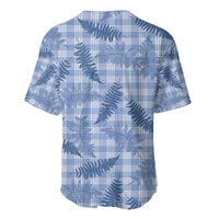 Blue Palaka Hawaii Palapalai Baseball Jersey Hawaiian Fern - Polynesian Pride