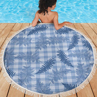 Blue Palaka Hawaii Palapalai Beach Blanket Hawaiian Fern - Polynesian Pride