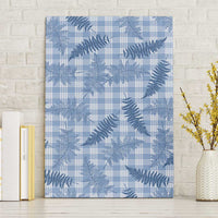 Blue Palaka Hawaii Palapalai Canvas Wall Art Hawaiian Fern - Polynesian Pride