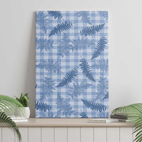 Blue Palaka Hawaii Palapalai Canvas Wall Art Hawaiian Fern - Polynesian Pride