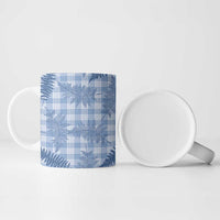 Blue Palaka Hawaii Palapalai Ceramic Mug Hawaiian Fern - Polynesian Pride
