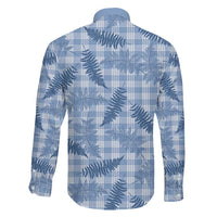 Blue Palaka Hawaii Palapalai Family Matching Mermaid Dress and Hawaiian Shirt Hawaiian Fern LT14 - Polynesian Pride