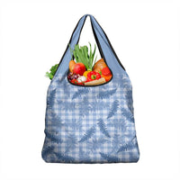 Blue Palaka Hawaii Palapalai Grocery Bag Hawaiian Fern - Polynesian Pride