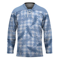 Blue Palaka Hawaii Palapalai Hockey Jersey Hawaiian Fern - Polynesian Pride