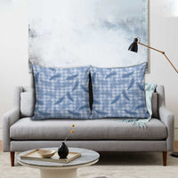 Blue Palaka Hawaii Palapalai Pillow Cover Hawaiian Fern - Polynesian Pride