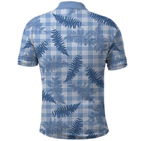 Blue Palaka Hawaii Palapalai Polo Shirt Hawaiian Fern - Polynesian Pride