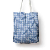 Blue Palaka Hawaii Palapalai Tote Bag Hawaiian Fern - Polynesian Pride