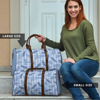 Blue Palaka Hawaii Palapalai Travel Bag Hawaiian Fern - Polynesian Pride