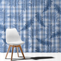 Blue Palaka Hawaii Palapalai Window Curtain Hawaiian Fern - Polynesian Pride