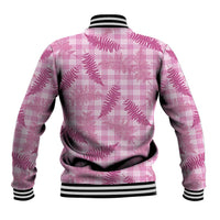 Purple Palaka Hawaii Palapalai Baseball Jacket Hawaiian Fern - Polynesian Pride