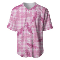 Purple Palaka Hawaii Palapalai Baseball Jersey Hawaiian Fern - Polynesian Pride