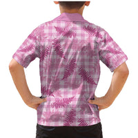 Purple Palaka Hawaii Palapalai Family Matching Mermaid Dress and Hawaiian Shirt Hawaiian Fern LT14 - Polynesian Pride
