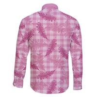 Purple Palaka Hawaii Palapalai Family Matching Off The Shoulder Long Sleeve Dress and Hawaiian Shirt Hawaiian Fern - Polynesian Pride