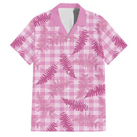 Purple Palaka Hawaii Palapalai Family Matching Puletasi and Hawaiian Shirt Hawaiian Fern LT14 Dad's Shirt - Short Sleeve Purple - Polynesian Pride