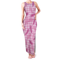 Purple Palaka Hawaii Palapalai Family Matching Tank Maxi Dress and Hawaiian Shirt Hawaiian Fern LT14 Mom's Dress Purple - Polynesian Pride