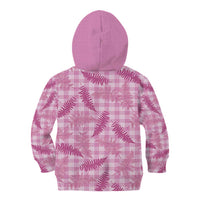 Purple Palaka Hawaii Palapalai Kid Hoodie Hawaiian Fern - Polynesian Pride