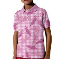 Purple Palaka Hawaii Palapalai Kid Polo Shirt Hawaiian Fern LT14 Kid Purple - Polynesian Pride