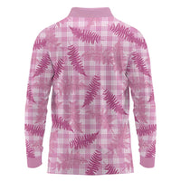 Purple Palaka Hawaii Palapalai Long Sleeve Polo Shirt Hawaiian Fern - Polynesian Pride