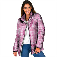 Purple Palaka Hawaii Palapalai Padded Jacket Hawaiian Fern - Polynesian Pride