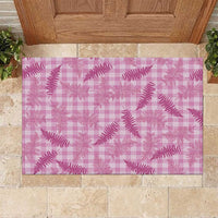 Purple Palaka Hawaii Palapalai Rubber Doormat Hawaiian Fern - Polynesian Pride