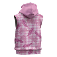 Purple Palaka Hawaii Palapalai Sleeveless Hoodie Hawaiian Fern - Polynesian Pride