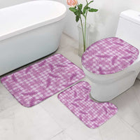 Pink Palaka Hawaii Palapalai Bathroom Set Hawaiian Fern - Polynesian Pride