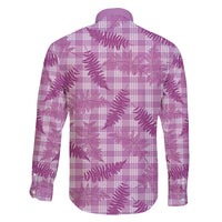 Pink Palaka Hawaii Palapalai Family Matching Short Sleeve Bodycon Dress and Hawaiian Shirt Hawaiian Fern LT14 - Polynesian Pride