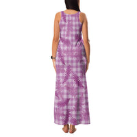 Pink Palaka Hawaii Palapalai Family Matching Tank Maxi Dress and Hawaiian Shirt Hawaiian Fern LT14 - Polynesian Pride