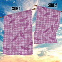 Pink Palaka Hawaii Palapalai Garden Flag Hawaiian Fern - Polynesian Pride