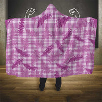 Pink Palaka Hawaii Palapalai Hooded Blanket Hawaiian Fern - Polynesian Pride