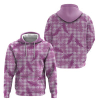 Pink Palaka Hawaii Palapalai Hoodie Hawaiian Fern - Polynesian Pride
