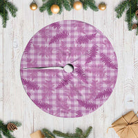 Pink Palaka Hawaii Palapalai Tree Skirt Hawaiian Fern - Polynesian Pride