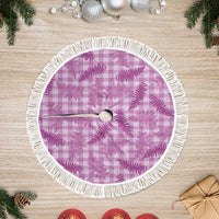 Pink Palaka Hawaii Palapalai Tree Skirt Hawaiian Fern - Polynesian Pride