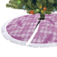 Pink Palaka Hawaii Palapalai Tree Skirt Hawaiian Fern - Polynesian Pride