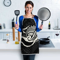 Aloha Hawaii Kalo Pikake Lei Apron Chest Tattoo Black Hawaiian Pattern LT14 - Polynesian Pride
