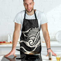 Aloha Hawaii Kalo Pikake Lei Apron Chest Tattoo Black Hawaiian Pattern LT14 - Polynesian Pride
