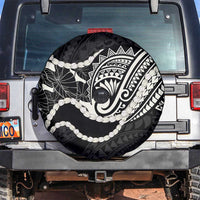 Aloha Hawaii Kalo Pikake Lei Spare Tire Cover Chest Tattoo Black Hawaiian Pattern