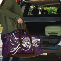 Aloha Hawaii Kalo Pikake Lei Travel Bag Chest Tattoo Purple Hawaiian Pattern