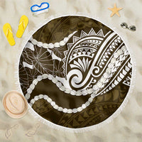 Aloha Hawaii Kalo Pikake Lei Beach Blanket Chest Tattoo Gold Hawaiian Pattern