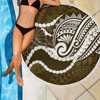 Aloha Hawaii Kalo Pikake Lei Beach Blanket Chest Tattoo Gold Hawaiian Pattern