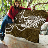Aloha Hawaii Kalo Pikake Lei Quilt Chest Tattoo Gold Hawaiian Pattern