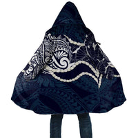 Aloha Hawaii Kalo Pikake Lei Cloak Chest Tattoo Oxford Blue Hawaiian Pattern