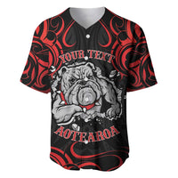 Personalised Aotearoa Bulldog Baseball Jersey NZ Maori Tattoo