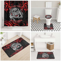 Personalised Aotearoa Bulldog Bathroom Set NZ Maori Tattoo - Polynesian Pride