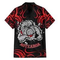 Personalised Aotearoa Bulldog Family Matching Puletasi and Hawaiian Shirt NZ Maori Tattoo
