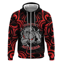 Personalised Aotearoa Bulldog Hoodie NZ Maori Tattoo