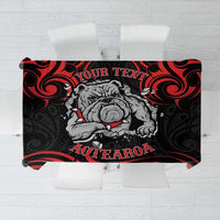 Personalised Aotearoa Bulldog Tablecloth NZ Maori Tattoo